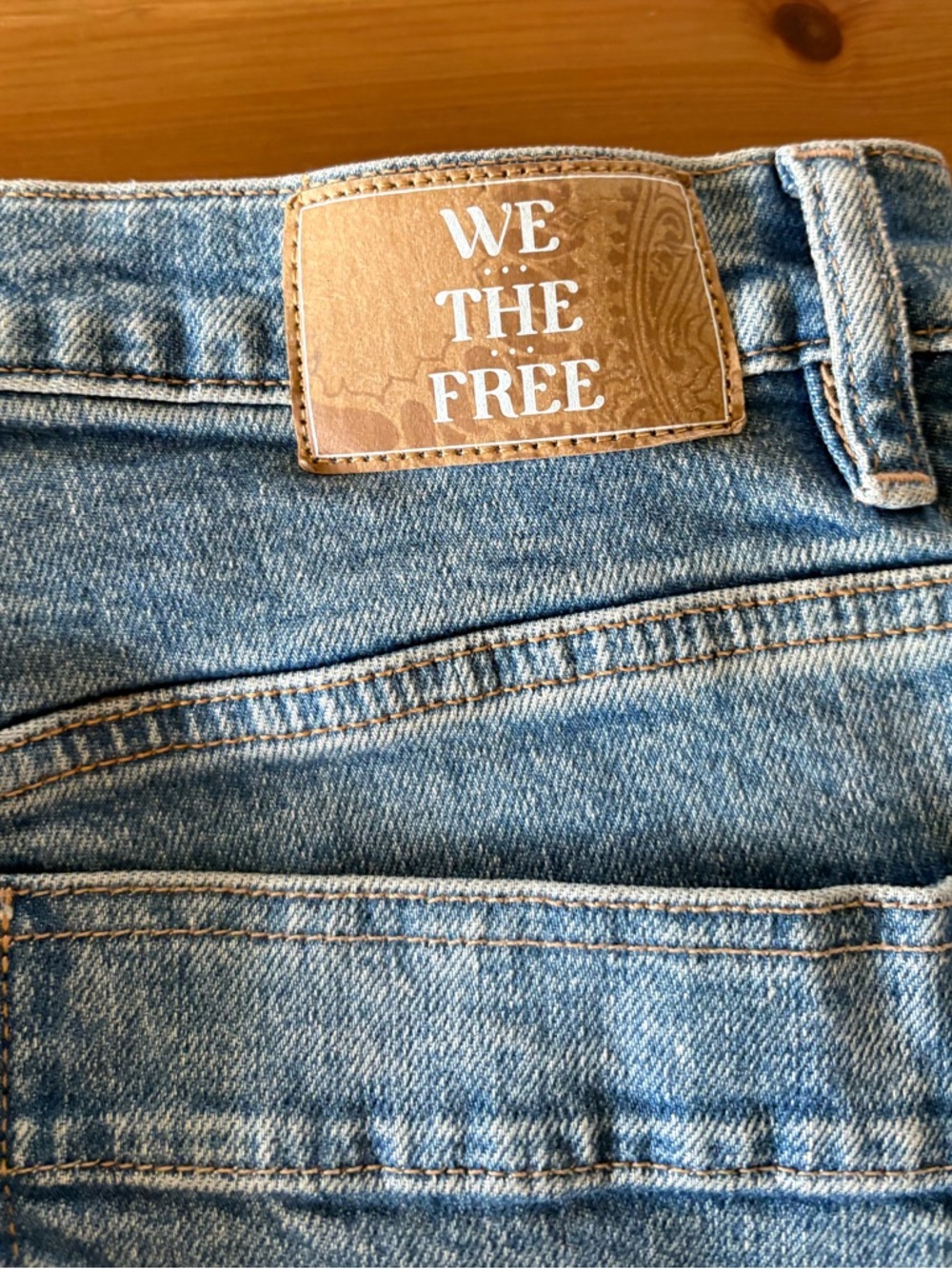 We The Free Aiden Slim Flare Blue Jeans Size 30 NWOT - Picture 10 of 15